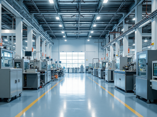 深圳市鸿协电子有限公司厂房外景，现代化工业建筑，绿色园区环境