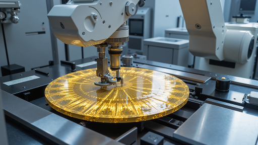 精密数控开料机正在切割线路板基材，设备精确操作