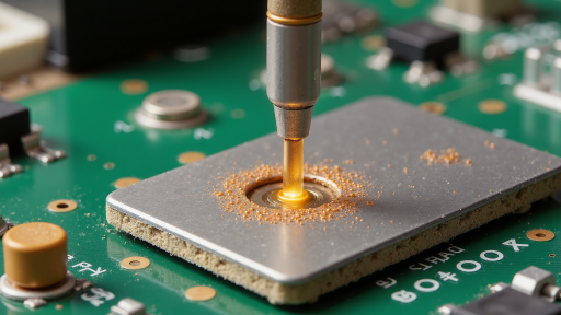 表面处理设备正在对线路板进行镀层处理